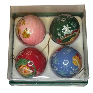 Barbie Christmas Carol Ornament Set 2008 Holiday Balls Boxed Mattel Y2K